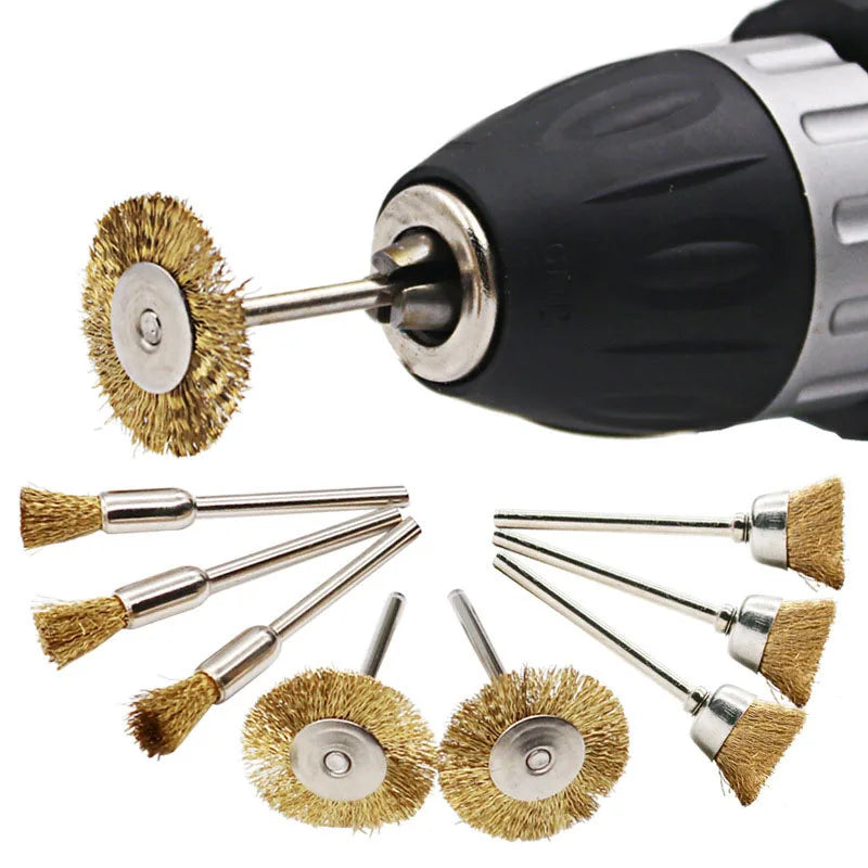 3pcs Copper Wire Brushes for Dremel Rotary Tool