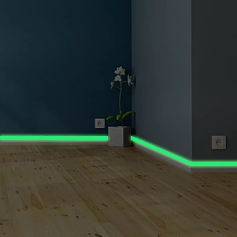 Glow in the Dark Luminous Baseboard Wall Sticker for Home Decoration