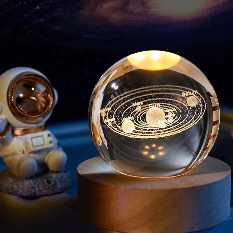 3D Galaxy Crystal Ball Desktop Decor Gifts
