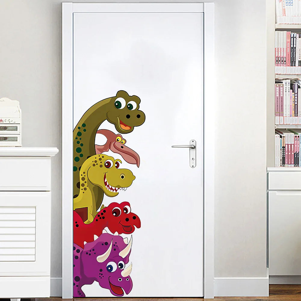 Funny Dinosaur Wall Decals for Kids' Rooms