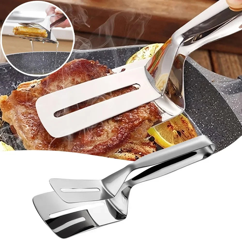 Multifunctional Stainless Steel Food Tongs BBQ Clip Kitchenware