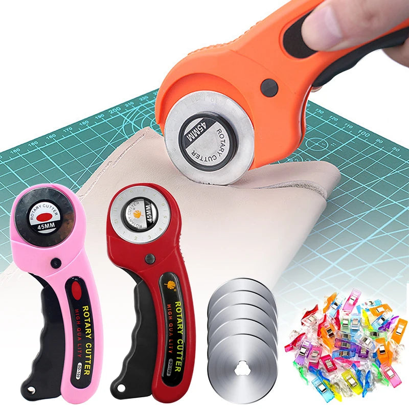 45mm Rotary Cutter Set for Leather Craft and DIY Sewing